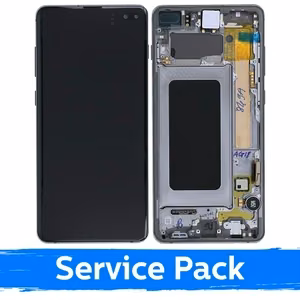 LCD ekraan ühilduv Samsung G975 S10 Plus raamiga / Prism Black / (Service Pack)