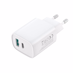 XO wall laadija CE29 PD 20W 1x USB-C 1x USB valge