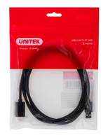 Unitek Y-C450GBK USB kaabel 2 m USB 2.0 USB A must