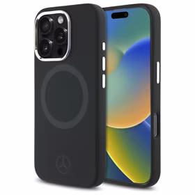 Mercedes Silicone Tonal Logo MagSafe iPhone 16 Pro Max Ümbris - must