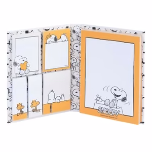 Snoopy Lazy Days A6 isekleepuvate märkmepaberite komplekt, 6 plokki