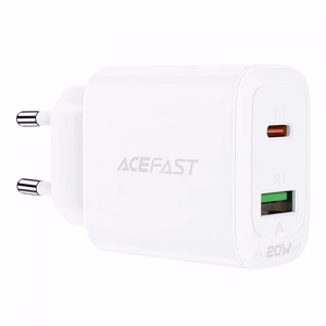 Acefast wall Laadija USB Type C / USB 20W, PPS, PD, QC 3.0, AFC, FCP valge (A25 valge)