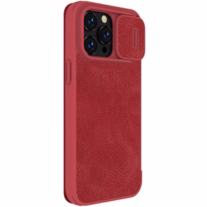 Ümbris Nillkin Qin Pro Leather Apple iPhone 14 Pro Max punane