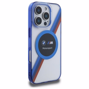 BMW BMHMP16X23HTPUT iPhone 16 Pro Max 6.9" läbipaistev hardcase Motosport IML Circle MagSafe