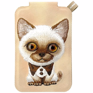 Nimmy New Big-Eye Cute Pets 2.0 Cat MagSafe magnetiline telefoni kaarditasku koos toega – pruun