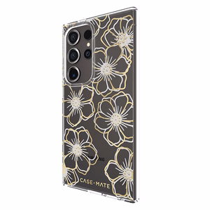 Case-Mate Floral Gems ümbris seadmele Samsung Galaxy S24 Ultra, kuldne