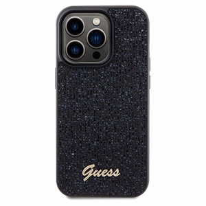 Guess Disco Metal Script ümbris jaoks iPhone 14 Pro Max - must