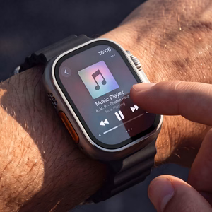 Tech-Protect 2-pack karastatud klaas jaoks Apple Watch Ultra 49mm - silver and must