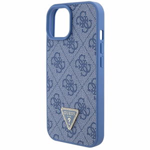 Guess GUHCP15SP4TDSCPB iPhone 15 6.1" синий/синий жёсткий чехол Crossbody 4G Metal Logo