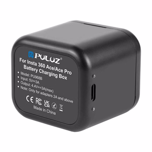Laadija + memory card ümbris PULUZ jaoks Insta360 Ace / Ace Pro / Ace Pro 2