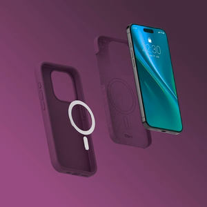 Etteri Silicone Mag ümbris iPhone 16 Pro Max 6,9 tolli jaoks, tume kirsipunane