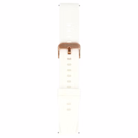 Blavec Universal watch band jaoks W-17 Amber 18mm silicone valge