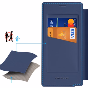 Dux Ducis Skin X Pro ümbris jaoks Samsung Galaxy S25 Ultra with MagSafe and wallet - sinine