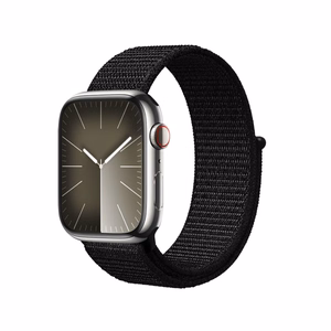 Crong Nylon Reflex Sport rihm Apple Watch 38 / 40 / 41 / 42 mm kellale, must