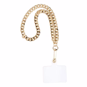 CHAIN #41 Phone lanyard, Phone pendant / cord length 40cm (20cm in the loop) / on wrist - kuldne