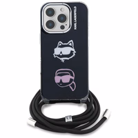 Karl Lagerfeld IML Crossbody Karl&Choupette Head Ümbris for iPhone 16 Pro - must