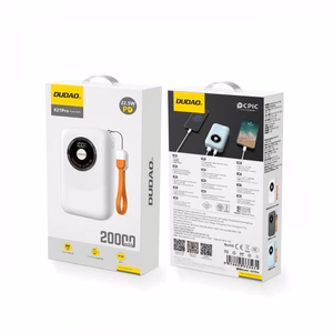 Akupank Dudao K21Pro Mini valge 20000mAh 22.5W (PD / QC3.0)
