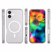 Magnetic Abrasive iPhone 17 Ümbris Compatible with MagSafe - Matt Valge