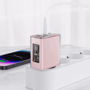 Acefast GaN Laadija 65W 3 ports (1xUSB, 2xUSB C) roheline (A45)
