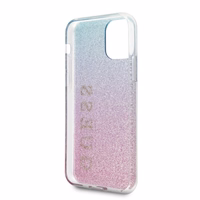 Guess GUHCN65PCUGLPBL iPhone 11 Pro Max roosa sinine/roosa sinine kõva ümbris Glitter Gradient