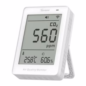 Sonoff AirGuard CO2 SAWF-08P WiFi LCD õhukvaliteedi mõõtur