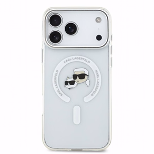 Karl Lagerfeld IML K&CH Heads Metal Frame MagSafe ümbris Apple iPhone 18 Pro jaoks