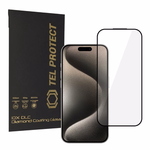 Tel Protect 10X HD DLC Diamond Coating karastatud klaas iPhone 15 Pro Max jaoks