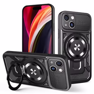 Defender Armor Mag ümbris jaoks iPhone 15 6,1" must