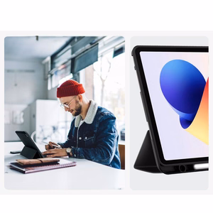 TechProtect SmartÜmbris Pen Ümbris jaoks Xiaomi Poco Pad M1 / punanemi Pad 2 Pro 12.1 - must