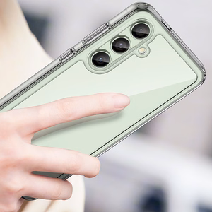 Outer Space Ümbris with Gel Frame jaoks Samsung Galaxy S24 FE - läbipaistev