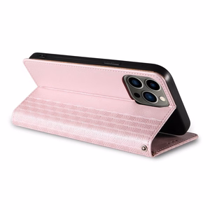 Magnet Strap Case чехол для iPhone 13 Pro Max кошелёк + мини-подвеска ремешок розовый