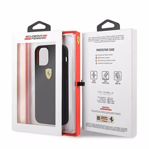 Ferrari FESSIHCP12SBK iPhone 12 mini 5.4" чёрный/чёрный жёсткий чехол On Track Silicone