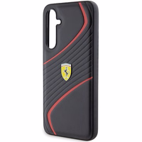 Ferrari Twist Metal Logo ümbris jaoks Samsung Galaxy S23 FE - must