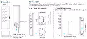 RU4 dimmeriga puldiga, 4 tsooni, ühevärviline