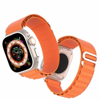 DUX DUCIS strap GS nylon jaoks Apple Watch 42 / 44 / 45 / 49 mm oranž