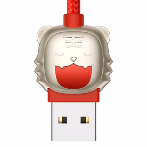 Baseus Cable Year of the Tiger 3 in 1 - USB to Type C, Lightning, Micro USB - 3,5A 1,2 metres (CASX010009) red