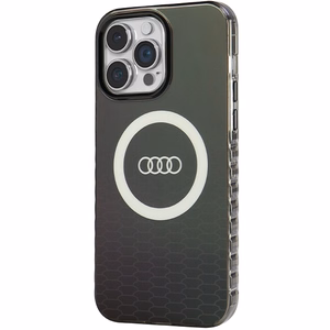 Audi IML Big Logo MagSafe ümbris jaoks iPhone 14 Pro Max - must
