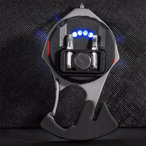 Mini flashlight LED keychain W5143 Type C with 2 screwdriver bits green