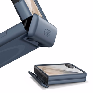 Tech-Protect Kevlar Aura ümbris seadmele Samsung Galaxy Z Flip 8, MagSafe-ühilduv – tumesinine