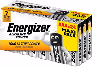 ENERGIZER PATAREID ALKALINE POWER AAA LR03 MAXI PACK 24 TK UUED