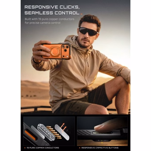 Supcase UB Grip Mag MagSafe ümbris iPhone 18 Pro Max / 17 Pro Max – oranž
