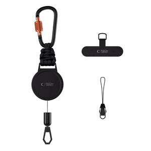 Tech-Protect ATH04 UrbanLoop Lanyard - Black and Orange