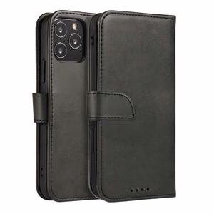 Magnet Case elegantne ümbris ümbris kate klapiga ja stendi funktsiooniga Motorola Moto E32 musta värvi