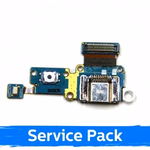 Laadimispesa ühilduv Samsung T715 Tab S2 8.0'' koos flex-kaabliga / hõbedane (Service Pack)