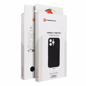 Case for iPhone 16e (SE4 2025) / 17e Forcell F-Protect Rubber Premium compatible with MagSafe black