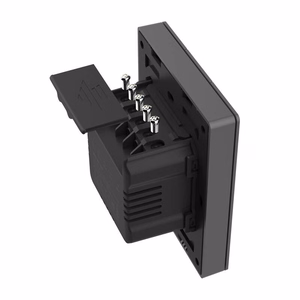 Smart WiFi wall switch SONOFF M5-3C-80 (3-channel, for frame, graphite)