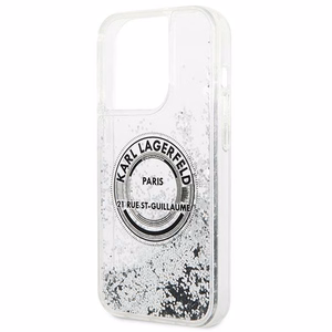 Karl Lagerfeld KLHCP14XLCRSGRS iPhone 14 Pro Max 6.7 "hõbedane / hõbedane hardcase Liquid Glitter RSG