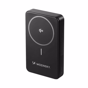 Powerbank Wozinsky WLWP-10KA0Y3S 22.5W PD Qi2 10000 mAh, statiiviga, 1x USB-A, 1x USB-C - must