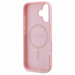 Guess Peony Script MagSafe iPhone 16 Ümbris - Roosa