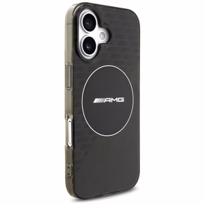 AMG Nauble Layer Läbipaistev Smocked MagSafe Ümbris jaoks iPhone 17 - Must